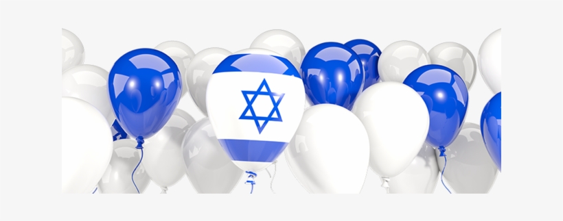 Illustration Of Flag Of Israel - Israel Flag Balloons, transparent png download