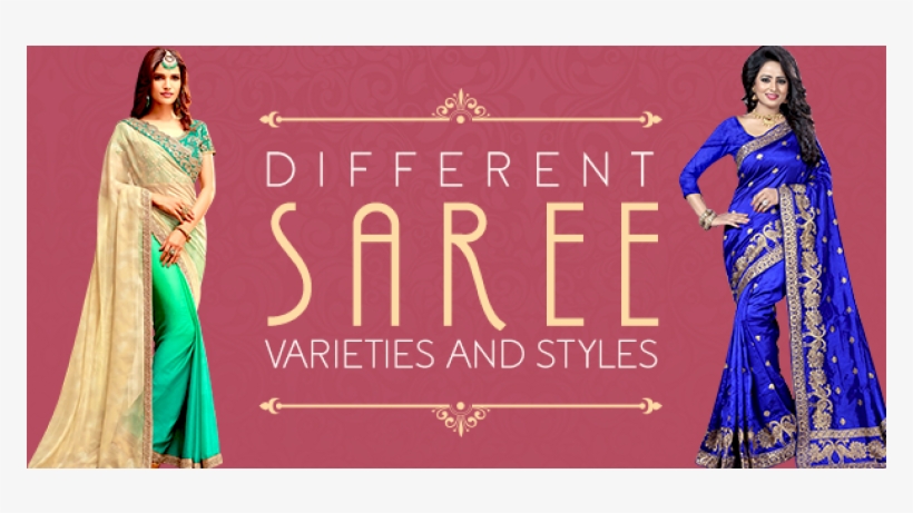 Silk - Designer - Sari, transparent png download