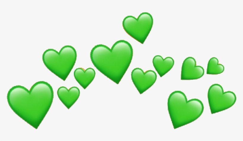 Greenheart Sticker - Coroa De Emojis Png, transparent png download