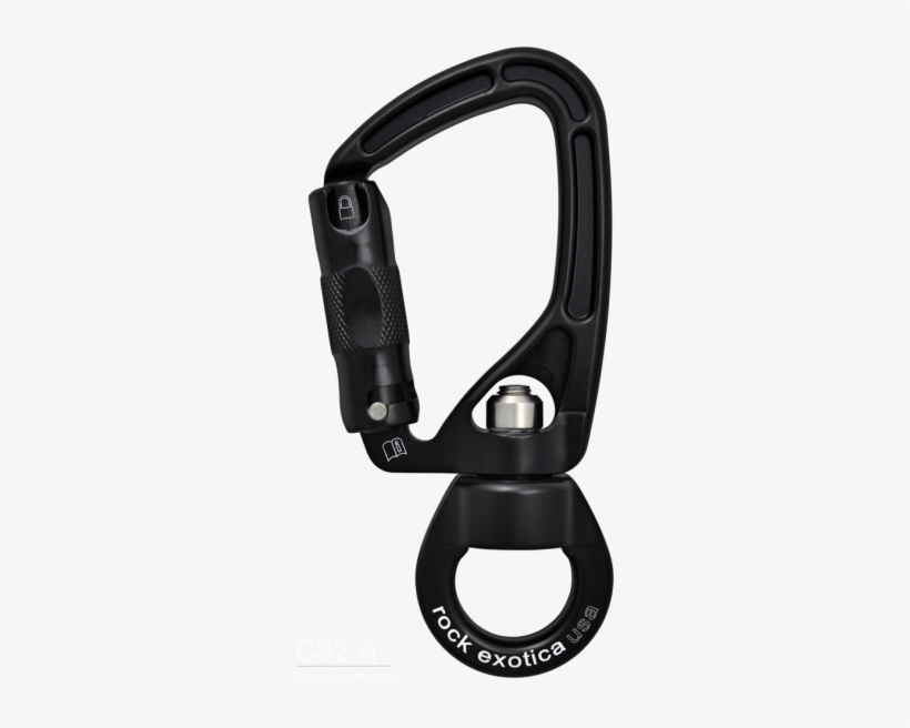 Re Swivaeye Autolock Black A-600x600 - Karabinek Z Krętlikiem, transparent png download