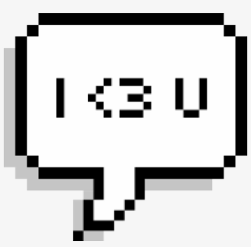 Love Sticker - Bts Pixel Bubble, transparent png download