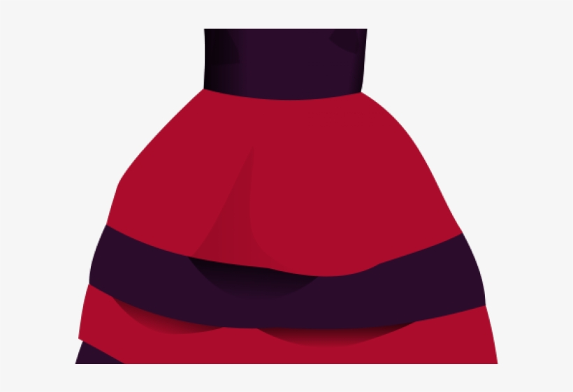 Red Dress Clipart Clip Art - A-line, transparent png download