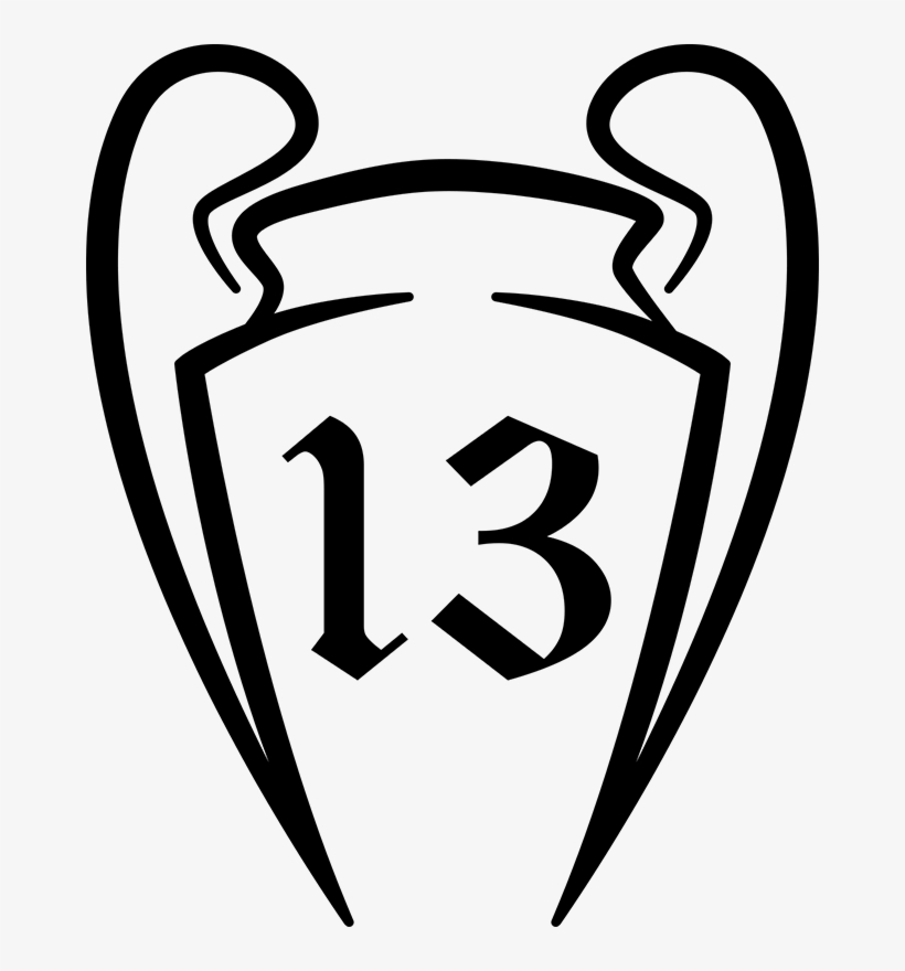 Vinilo Decorativo Copas Europa Real Madrid - Emblem, transparent png download