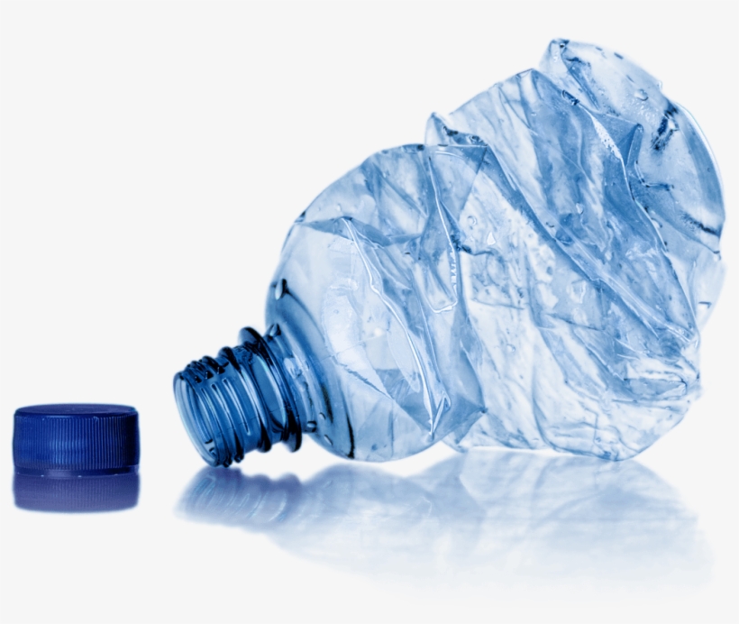 Download Open Crushed Water Bottle Transparent Png - Crushed Water Bottle Png, transparent png download