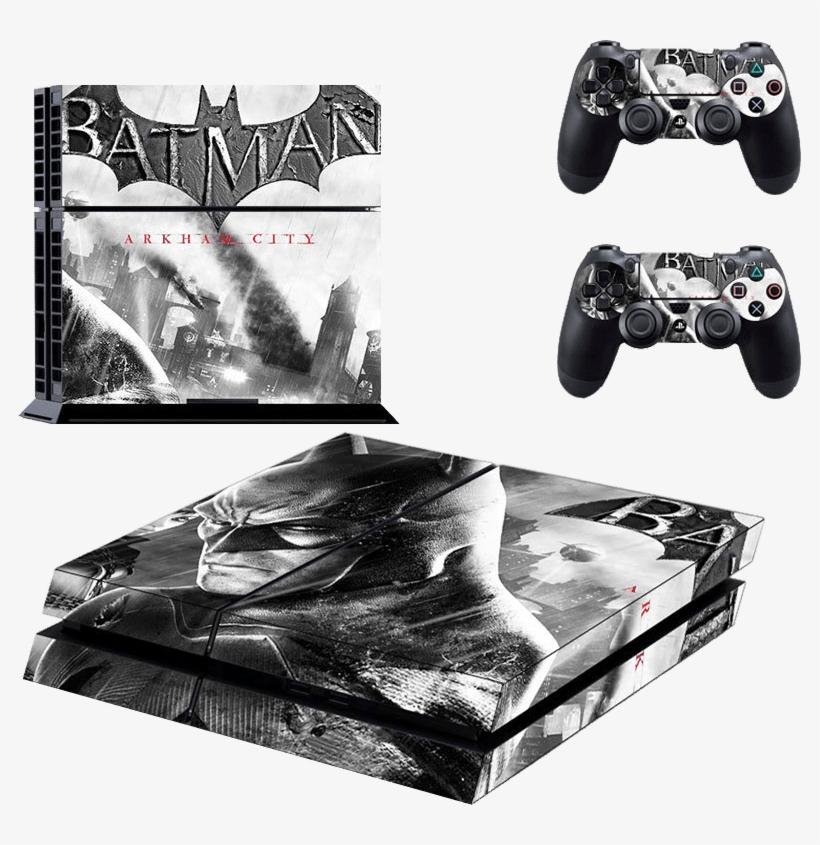 Playstation 4 Phat Decal / Skin / Vinyl - Batman Arkham City, transparent png download