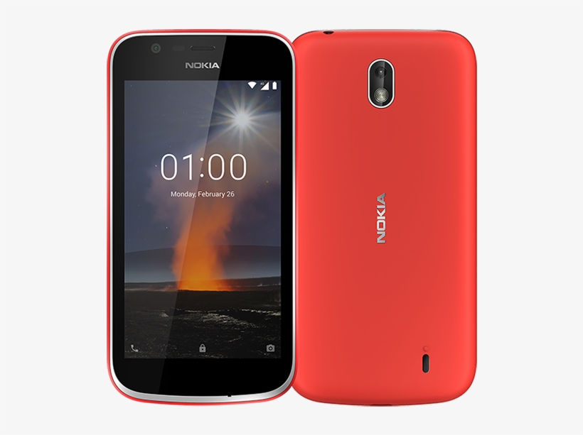 Nokia 1 4g Lte 8gb Dual Sim, Red - Nokia 1 Price In Uae, transparent png download