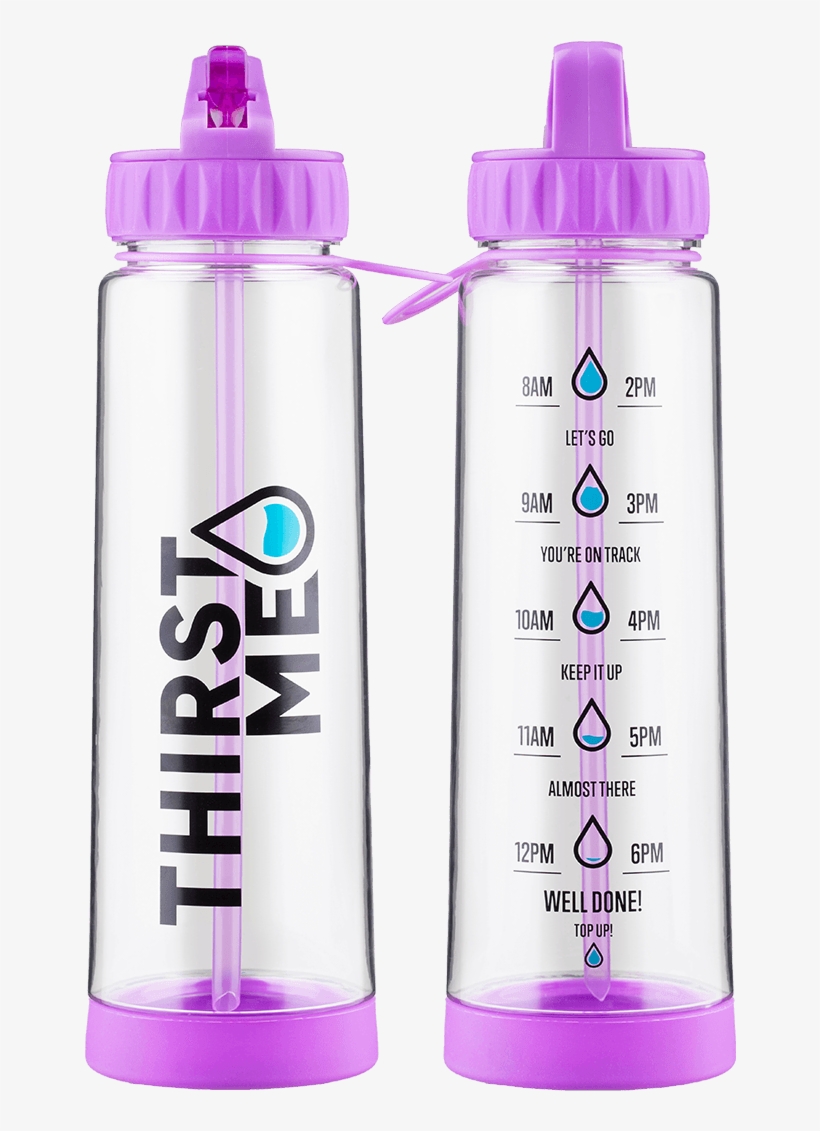 Violet Thirstme Water Tracker Bottle - Out Of Galaxy Smart Water Bottle Hydration Tracker, transparent png download