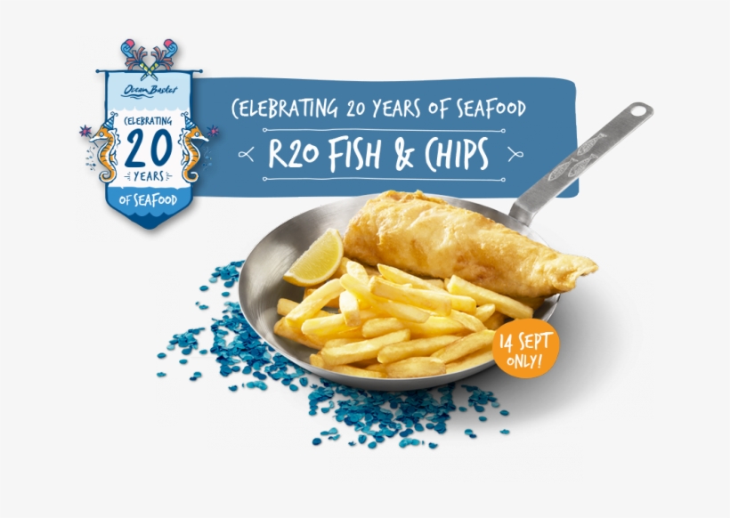 Ocean Basket Will Be Serving Fish And Chips For R20 - French Fries, transparent png download