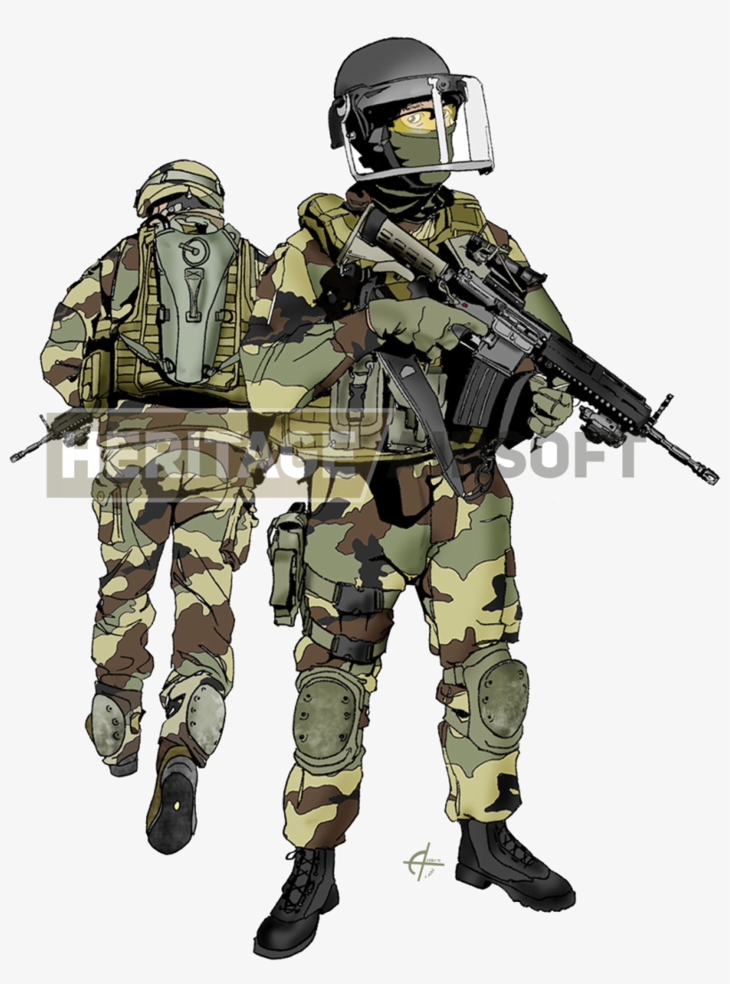French Airborne Marines - Best Airsoft Uniform, transparent png download
