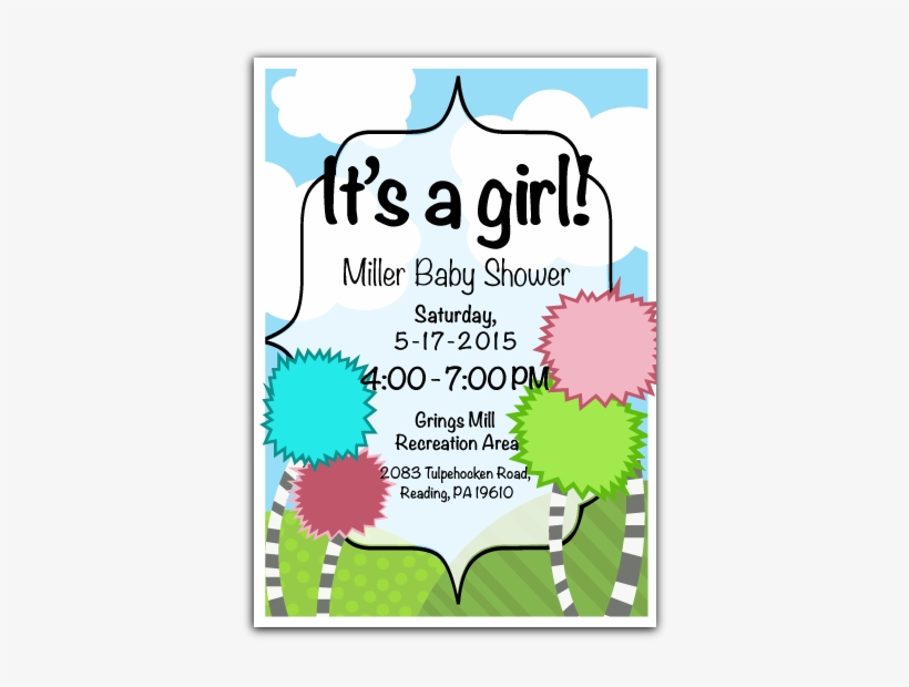 Lorax Baby Shower - Greeting Card, transparent png download