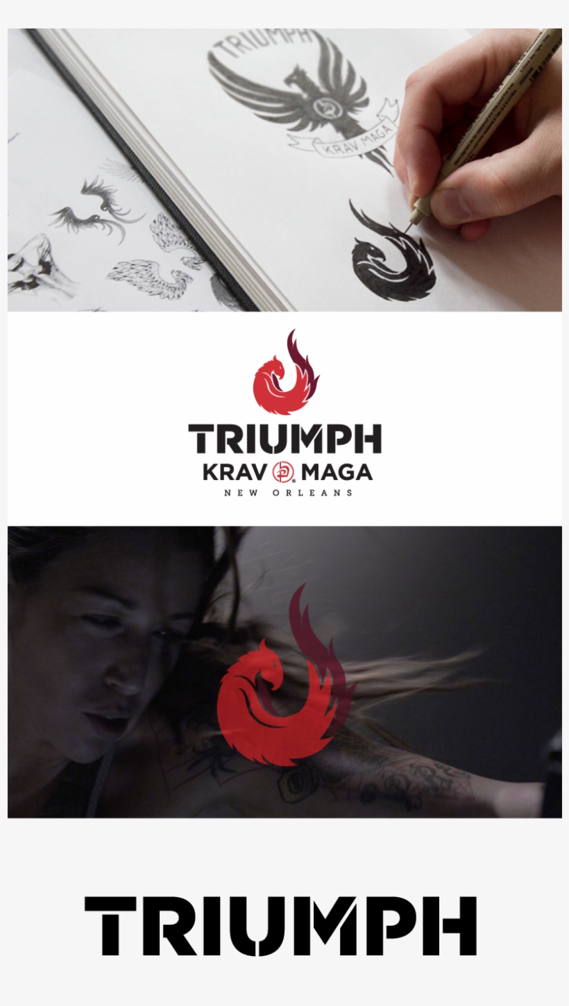 Branding Identity Development For Triumph Krav Maga - Triumph Logo Design, transparent png download