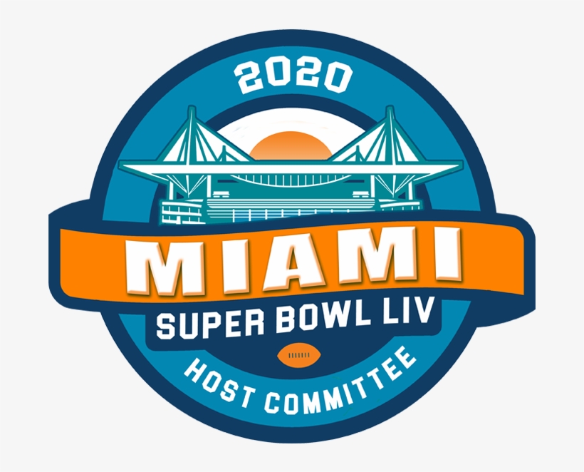 Discover Ideas About Super Bowl - Miami Super Bowl Logo, transparent png download