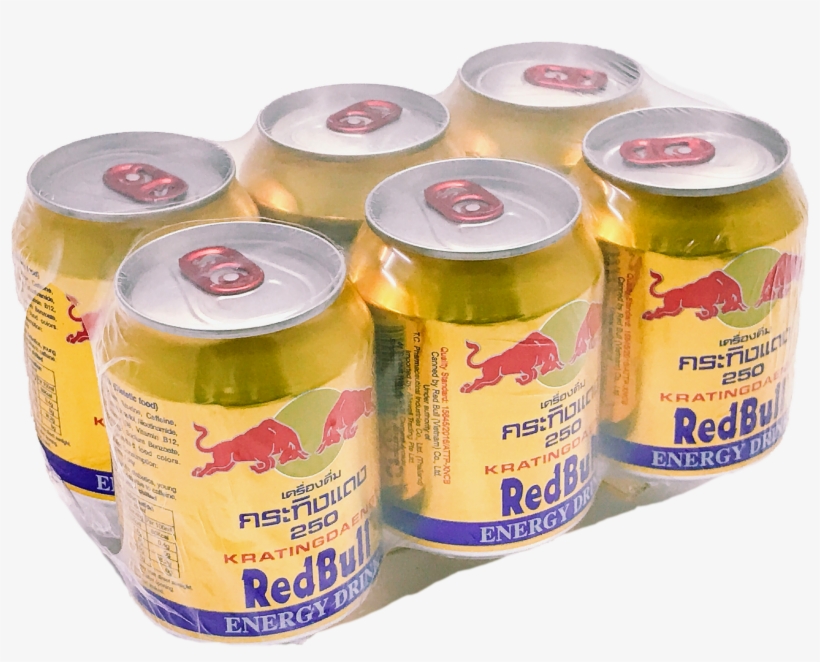 Red Bull Energy Drink 6x250ml - Caffeinated Drink, transparent png download