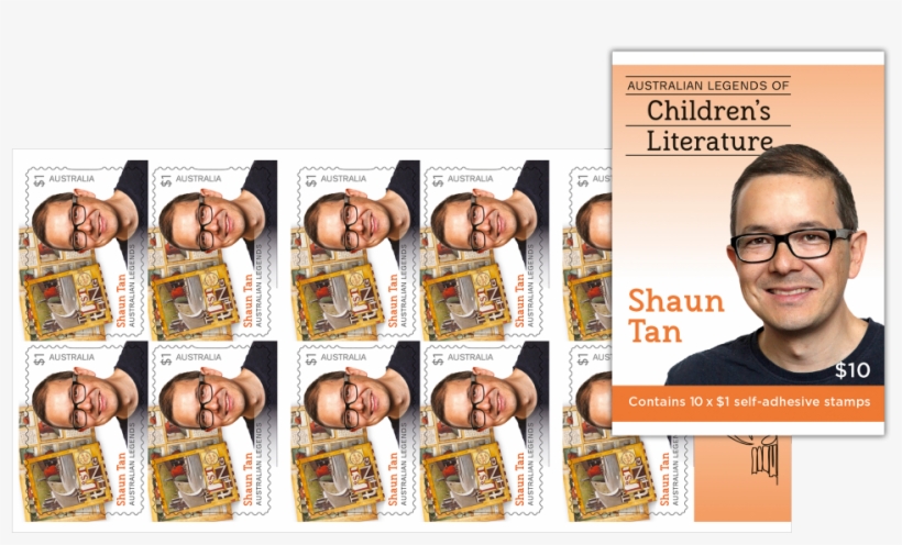 Booklet Of 10 $1 Shaun Tan Stamps - Flyer, transparent png download