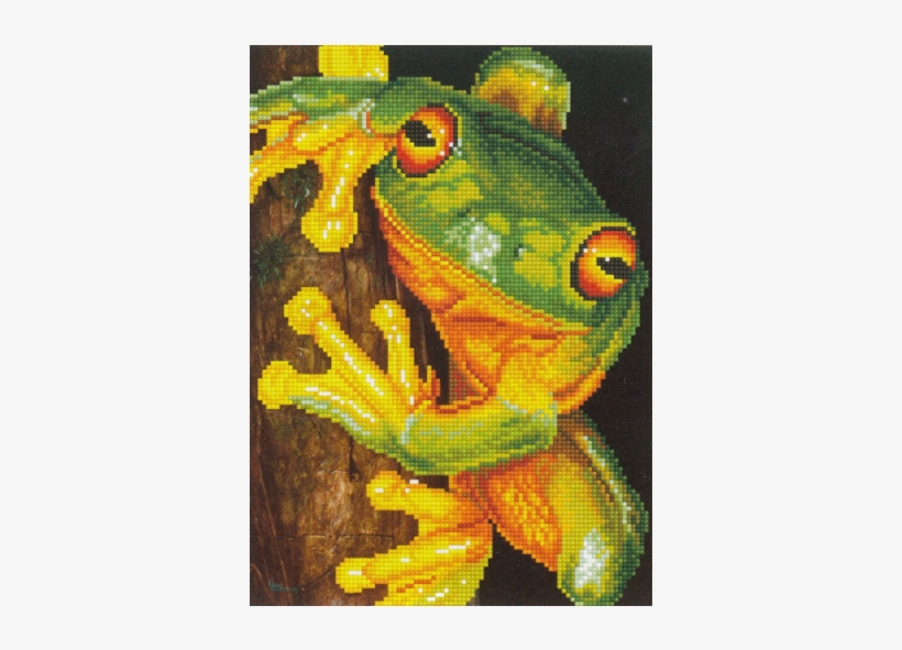 Green Tree Frog Diamond Dotz - Diamond Dotz Green Tree Frog, transparent png download