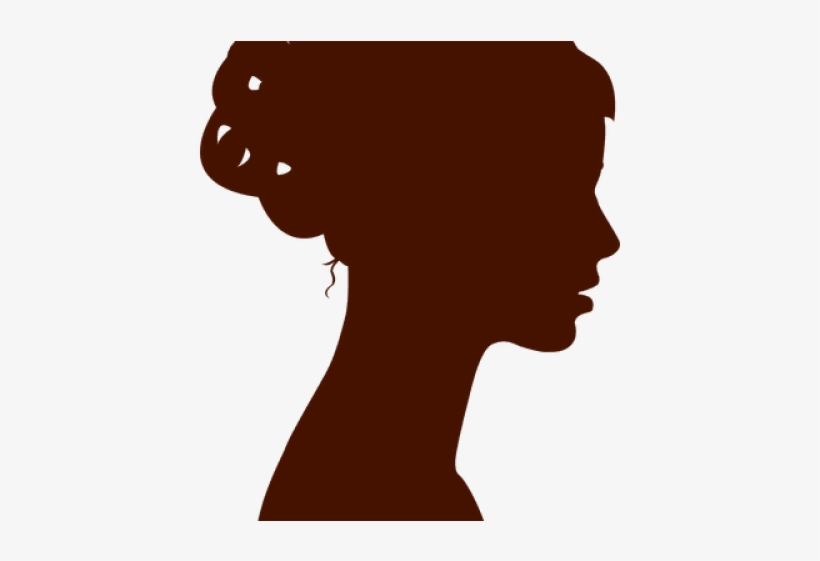 Woman Profile Silhouette - Illustration, transparent png download