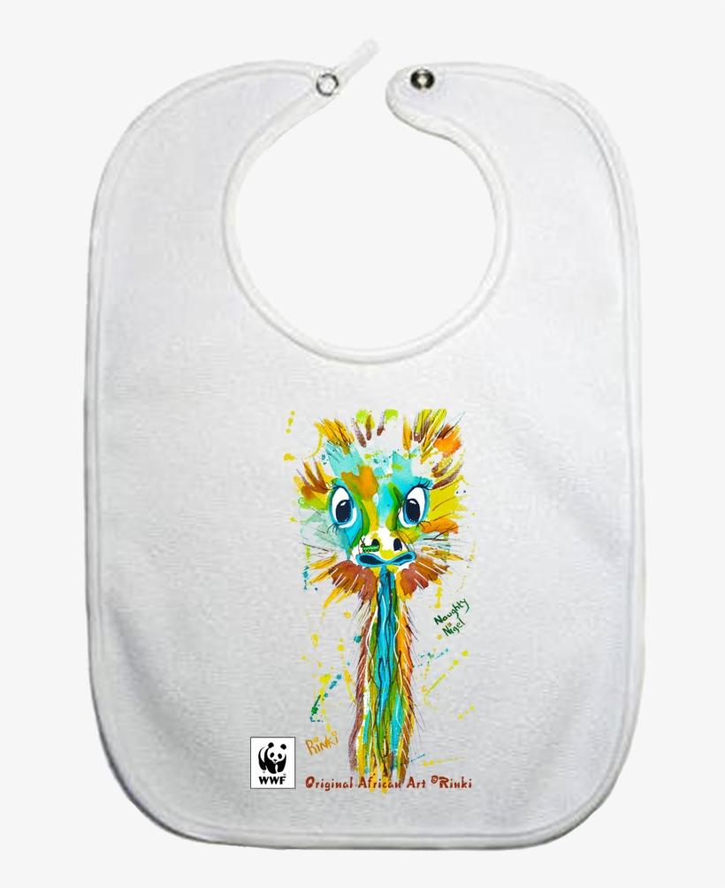 Baby Bib Ostrich Naughty Nigel Bib 018 002 - Baby & Toddler Clothing, transparent png download