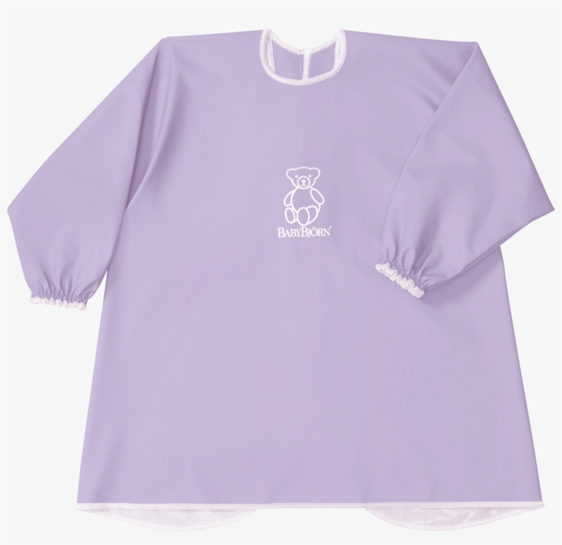 Babybjörn Long Sleeve Bib In Purple Bpa-free Plastic, - Babero Babybjorn, transparent png download