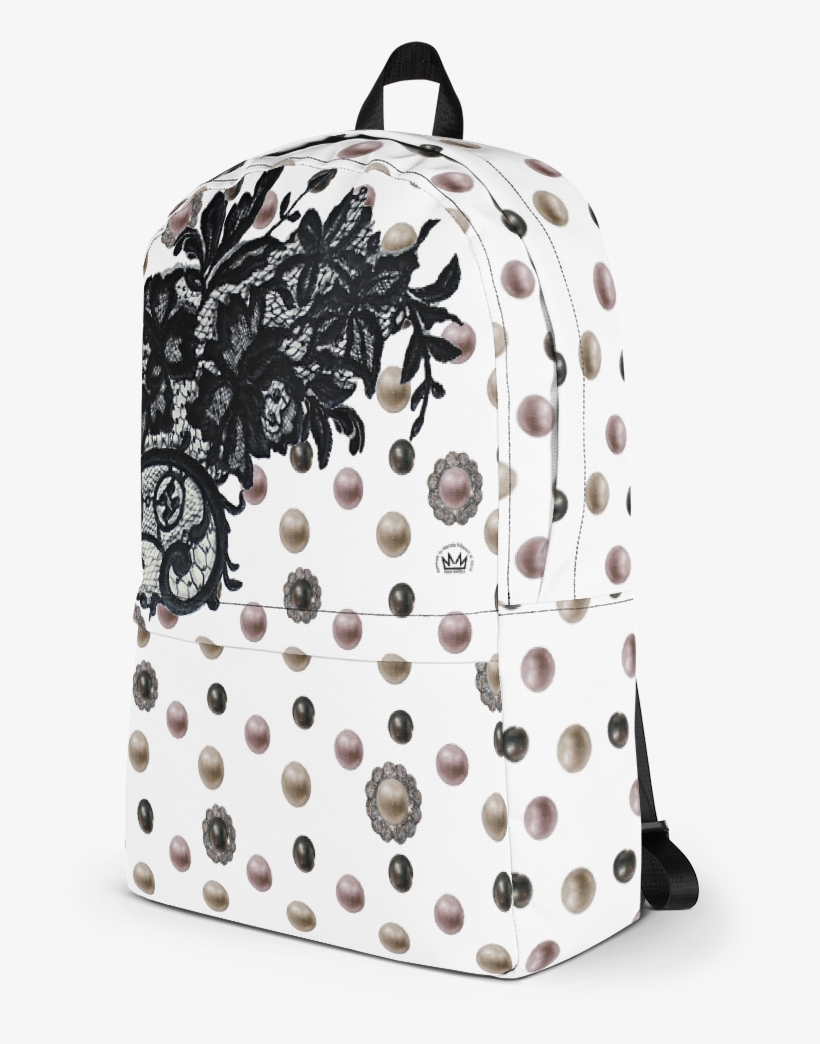 "black Lace Coquette" By Mariela Backpack - Backpack, transparent png download