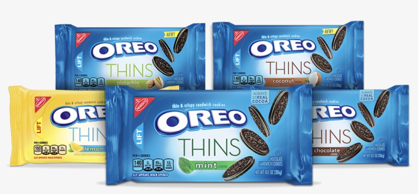Oreo Thins Specialty Flavors - Oreo, transparent png download