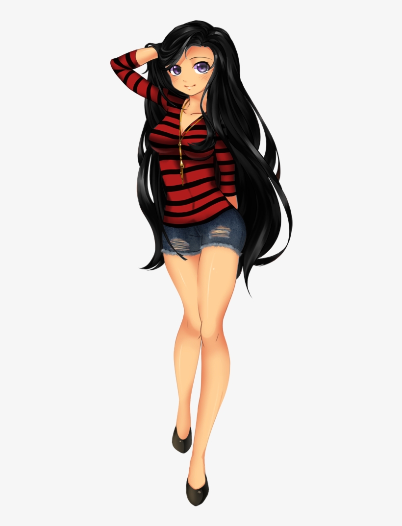 391 X 1000 42 - Caricaturas Con Cabello Negro, transparent png download