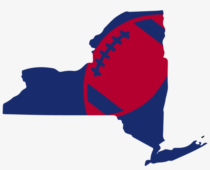 New York Football Design - New York State Transparent, transparent png download