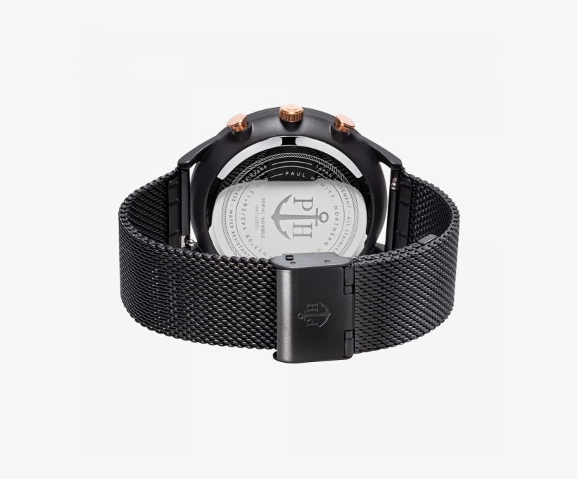 Paul Hewitt Watch Chrono Line Black Sunray Ip Black/rose - Paul Hewitt Sailor Line Case, transparent png download