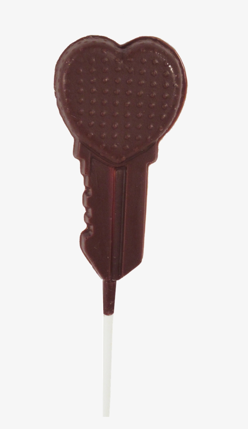 Valentine Heart Key Sucker - Chocolate, transparent png download