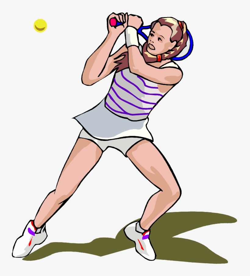Png - - Clipart Female Tennis Players, transparent png download