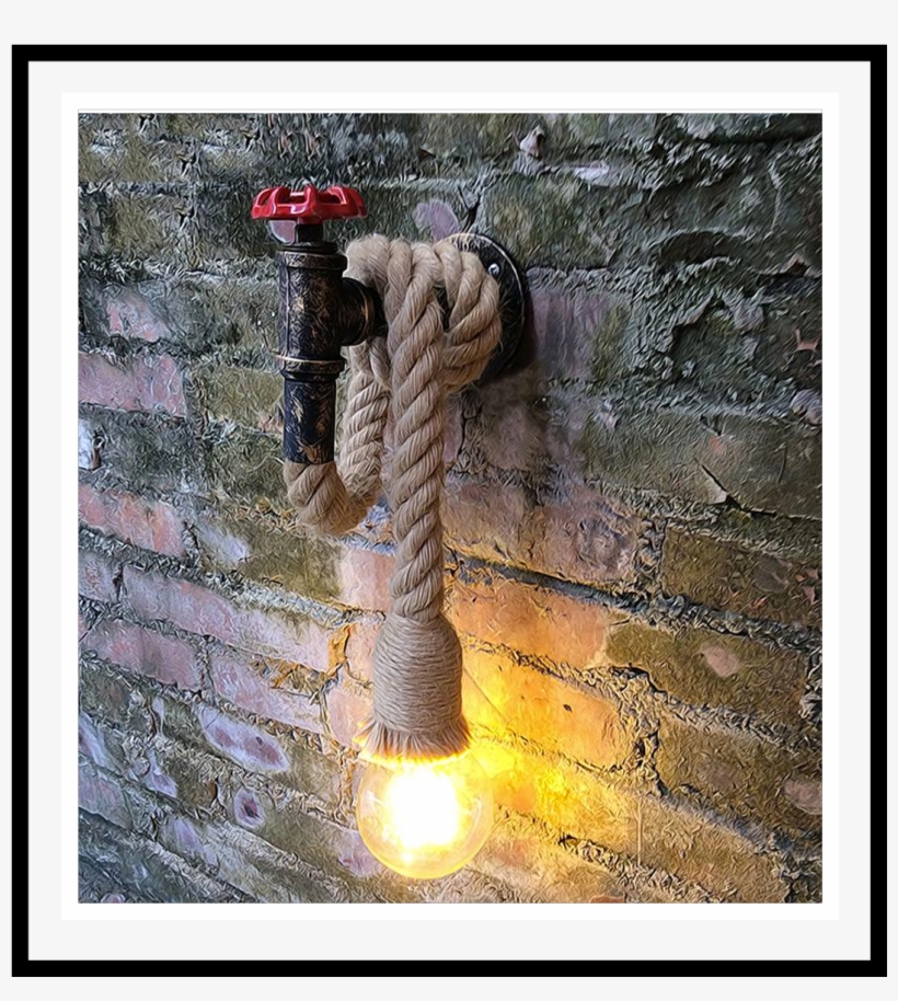 Steampunk Wall Lamp - Decoracion Restaurante Vintage, transparent png download