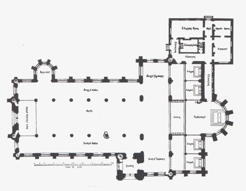 Monaghan Ground Plan Of St - Cathedral Ground Plan, transparent png download
