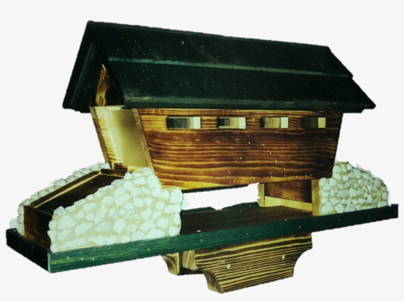Load Image Into Gallery Viewer, Rustic Covered Bridge - Scale Model, transparent png download