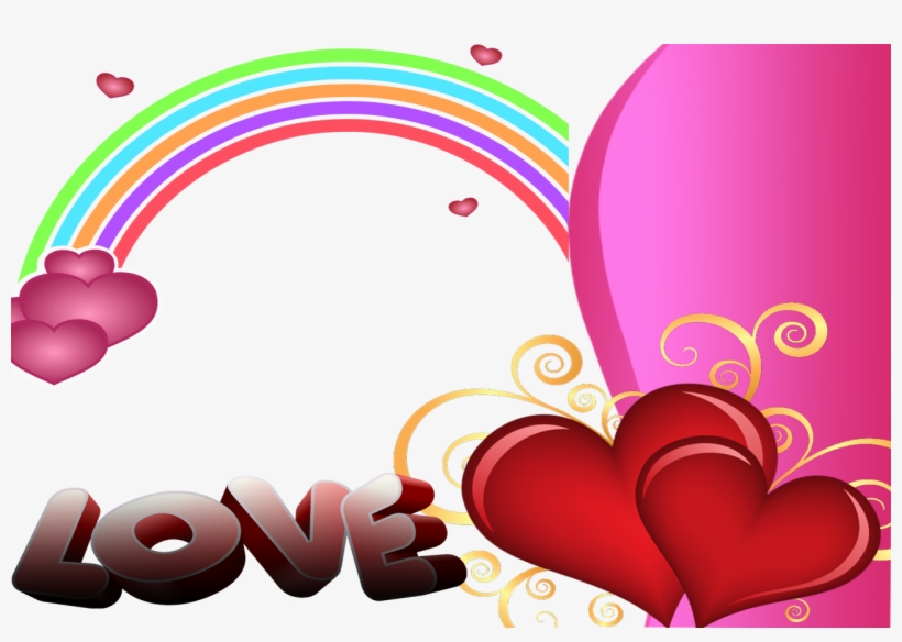 Molduras Para Fotos Namorados Gratis - Valentine's Day Clip Art, transparent png download