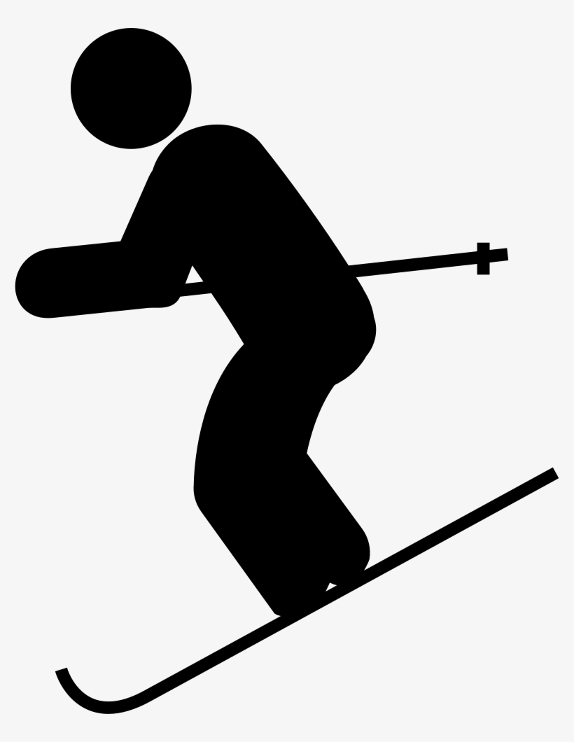 Svg Freeuse Library Skiing Down Hill Svg Png Icon Free - Icono Esqui Png, transparent png download