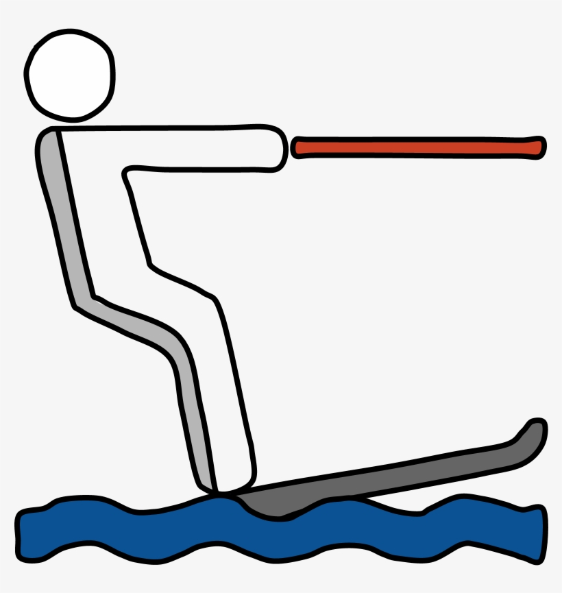 Water Skier, Tow Rope, transparent png download