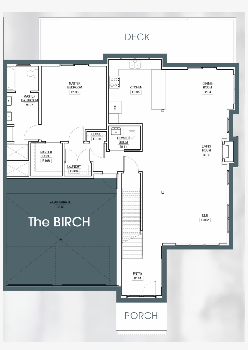 Edgewood Trace Birch 1st Floor Plan - Floor Plan, transparent png download