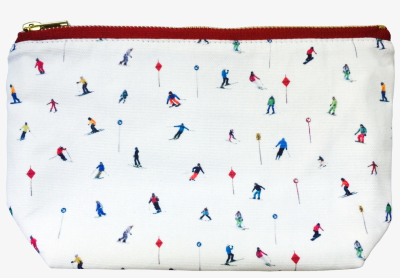 Powderhound Skier Cosmetics Bag Ski Themed Designer - Coin Purse, transparent png download