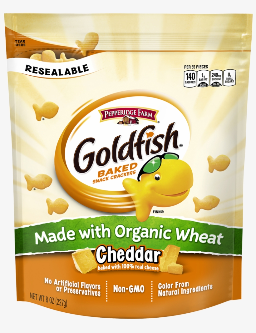 Made With Organic Wheat - Pepperidge Farm Goldfish Crackers, transparent png download