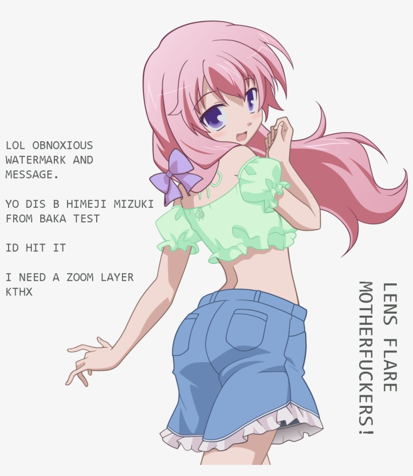 No Background - Baka Test Himeji, transparent png download