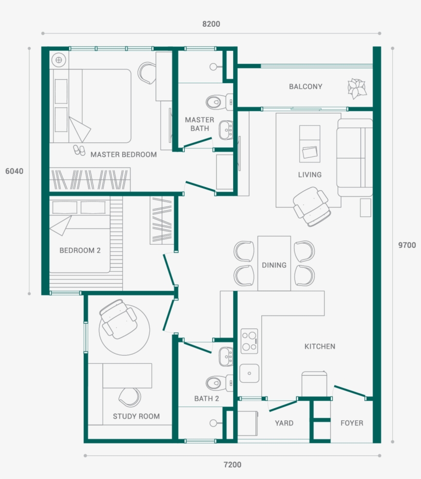 Floor-layout - Diagram, transparent png download
