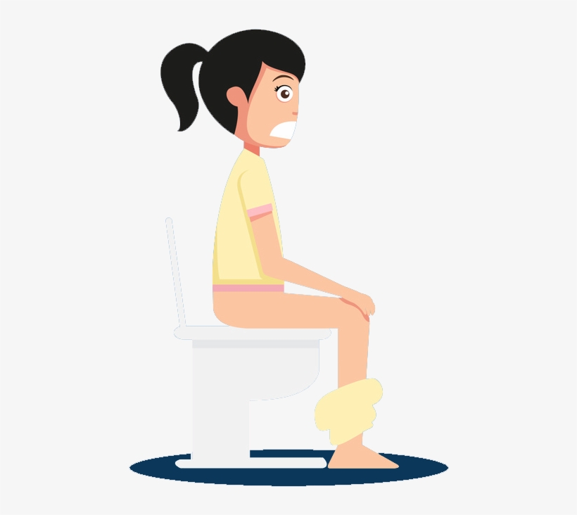 Going To The Toilet Png - Girl On Toilet Clip Art, transparent png download