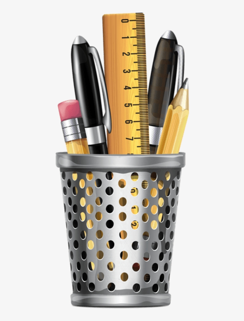 Free Png Download Transparent Metal Cup Png Vector - Pen Holder Clipart Free, transparent png download