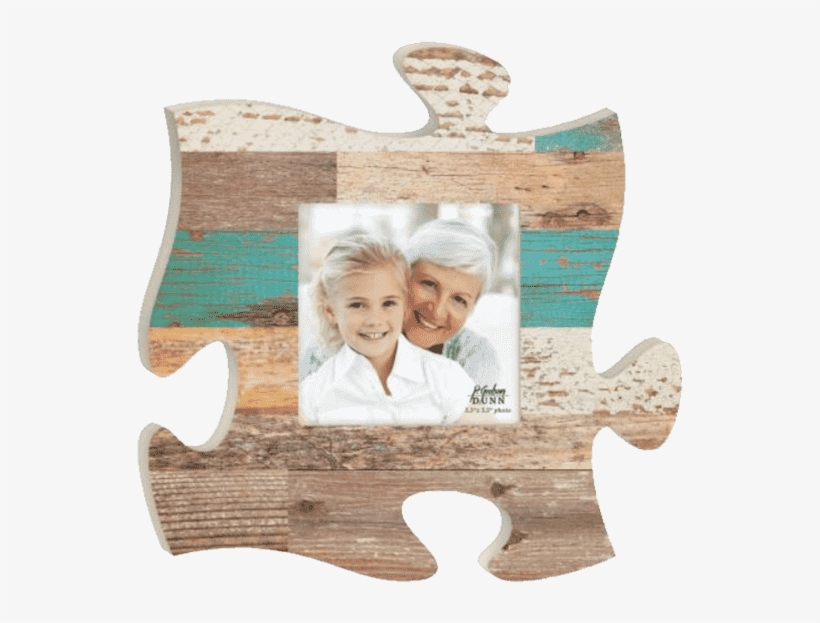 Puzzle Piece Frame With Teal - P. Graham Dunn, Inc., transparent png download