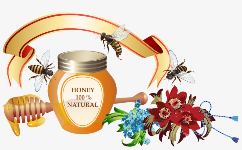 Honey Pot Clipart, Bees - Vector Graphics, transparent png download