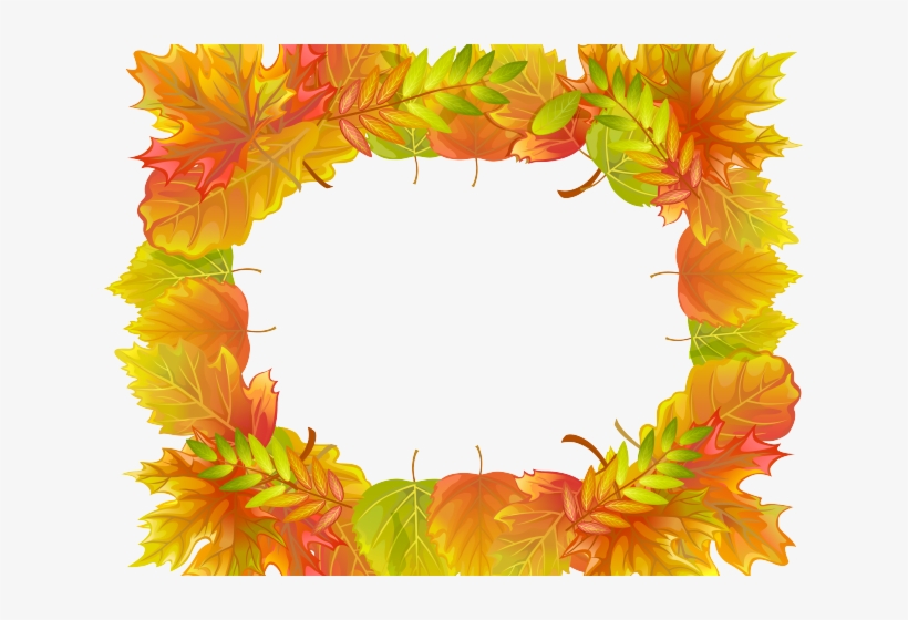 Fall Clipart Frame - Autumn Decoration Image Png, transparent png download