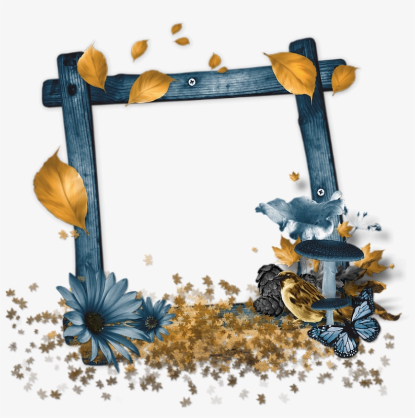 Cadre D'automne Png, Cluster / Autumn Frame Png, Fall - Floral Design, transparent png download