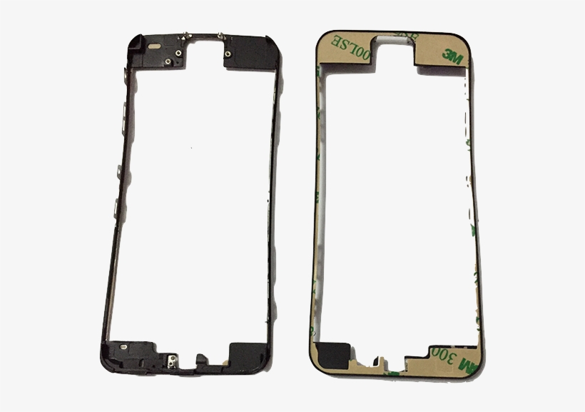Iphone 5s Black Lcd Supporting Frame Bezel With Adhesive - Mobile Phone Case, transparent png download
