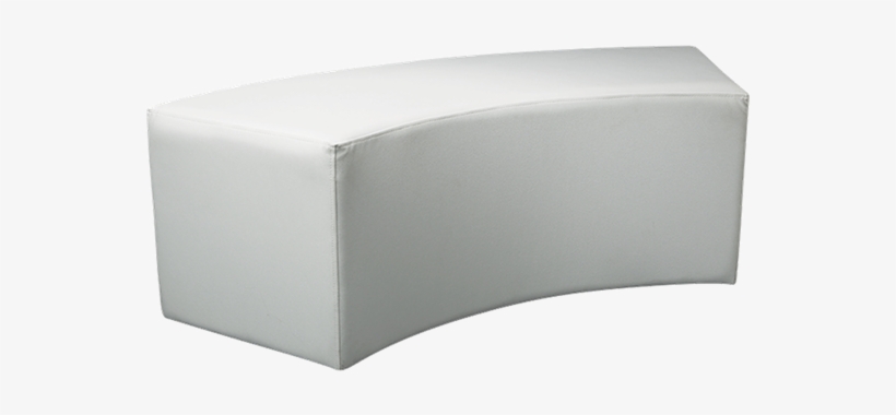 Rounded White Vinyl Seat H 40 Cm M1 - Bench, transparent png download