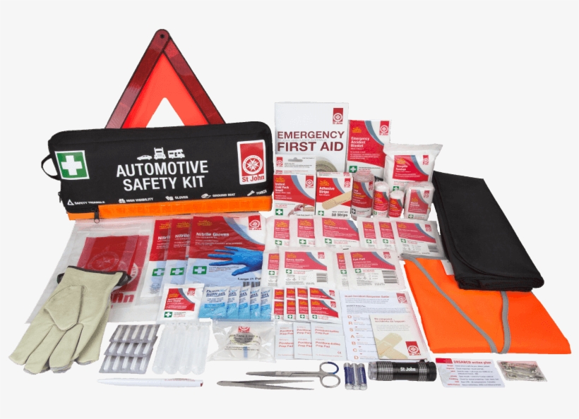 St John Automotive Safety First Aid Kit - Paper, transparent png download