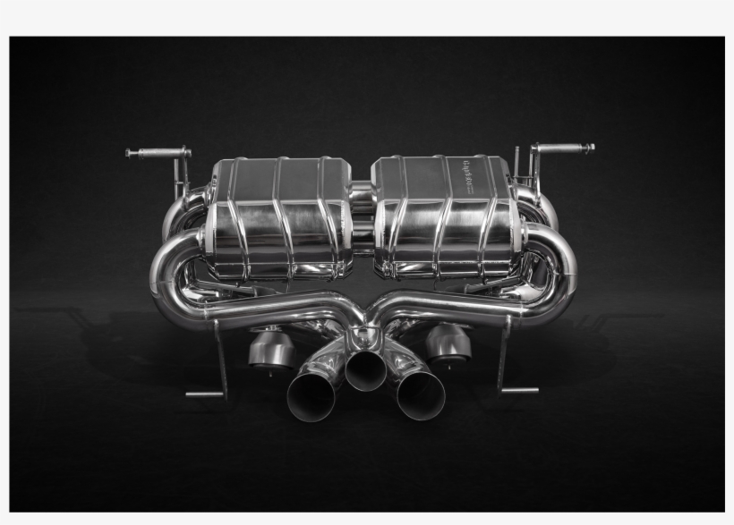 Lamborghini Aventador S Lp740 Valved Exhaust System - Silver, transparent png download